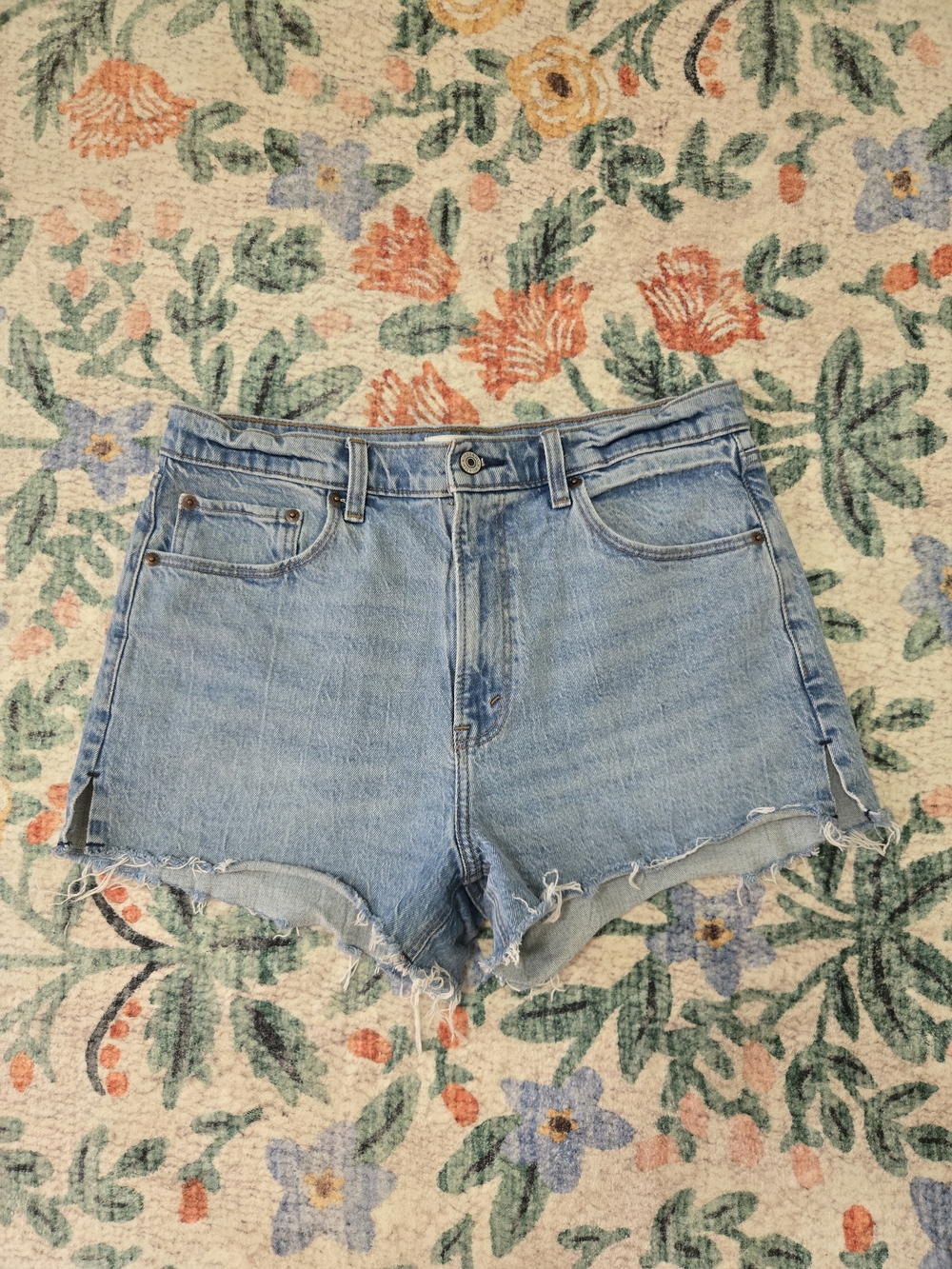 A&F Classic Light Blue Denim Cutoff Shorts - Women